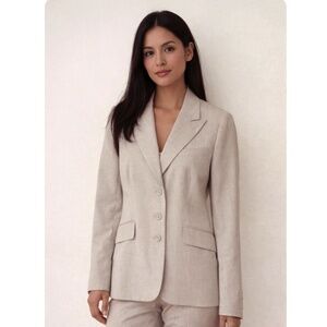 NWOT SUZY SHIER NATURAL SUIT JACKET SIZE 12